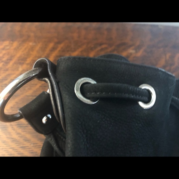 B.Makowsky Black Suede Hobo Bag - Picture 5 of 6